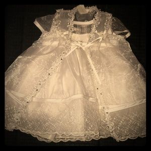 GORGEOUS Christening Dress & Vest